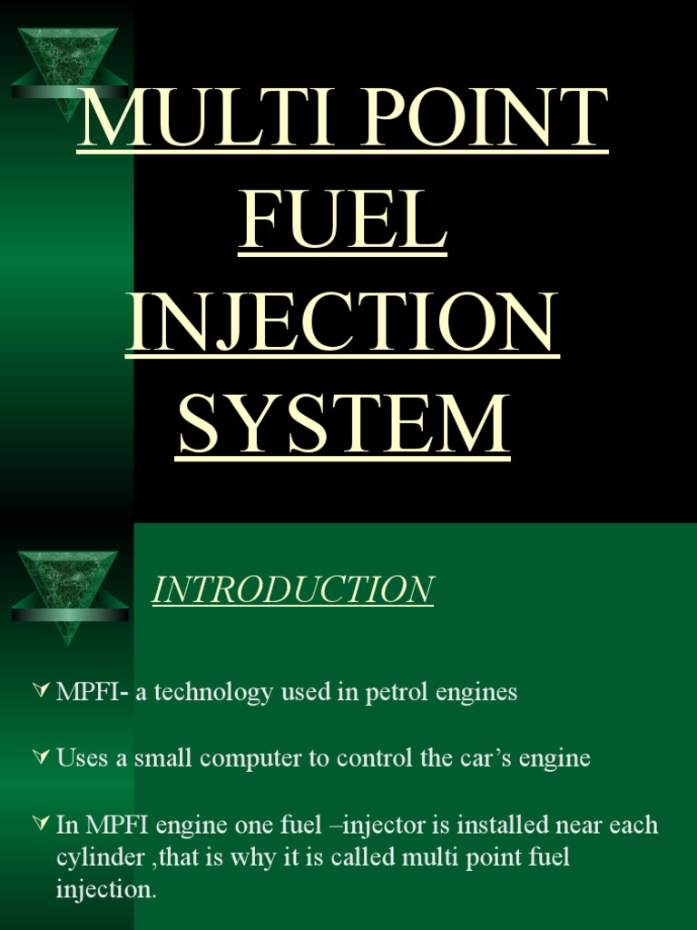 Multi Point Fuel Injection System PDF Fuel Injection Throttle