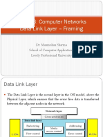 CAP256: Computer Networks Data Link Layer - Framing