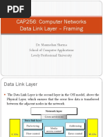 CAP256: Computer Networks Data Link Layer - Framing