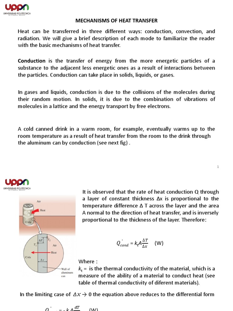Three Mechanisms of Heat Transfer | PDF | Heat Transfer | Thermal ...