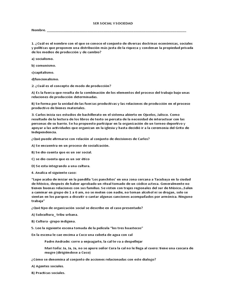 Módulo 4: Ser Social y Sociedad | PDF | Sociedad | Ciencias Sociales