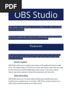 OBS Studio: Features