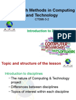 RMCT 01 Introduction To Disciplines
