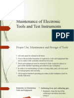 TLE 7 - Maintenance of Electronic Tools and Test Instruments