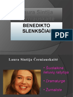 Černiauskaitė. Benedikto Slenksčiai