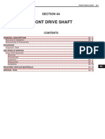 Front Drive Shaft: Section 4A