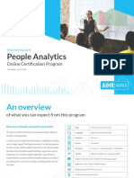 People Analytics: Online Certification Program