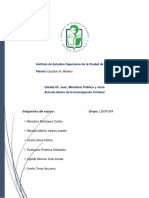 Unidad 05. Juez, Ministerio Público y Otros Actores Dentro de La Investigación Criminal