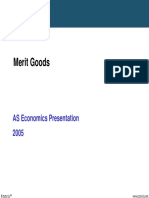 Merit Goods: AS Economics Presentation 2005