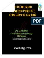 Outcome Based Pedagogic Principles Pedagogic Principles For Effective Teaching