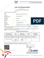 Surat Keterangan Medis: No 14252/MEDCOVID-19/ANTIGEN/XI/2021