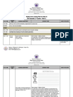 Weekly Home Learning Plan For Grade 12 (First Semester, 2 Quarter - Week 1)