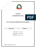 ELE 3203 Communication Systems: Student Name ID Number