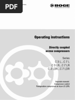 Operating Instructions: Directly Coupled Screw Compressors Series C 3 L... C 7 L C 3 LR... C 7 LR C 3 Ldr... C 7 LDR