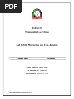 ELE 3203 Communication Systems: Student Name ID Number