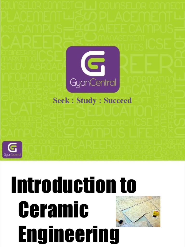 Introduction To Ceramic Engineering PDF Ceramics Ceramic Engineering