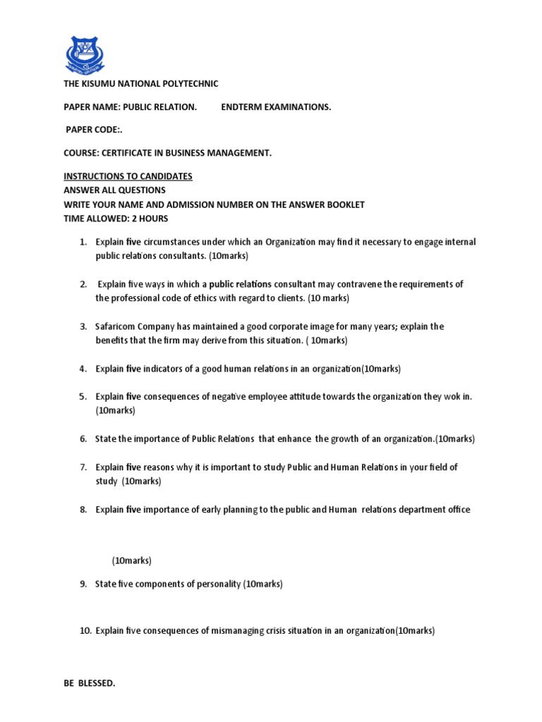 Human and Public Relations | PDF