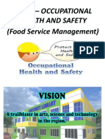 It 111 - Occupational Health and Safety (Food Service Management)