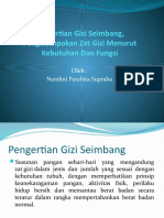 2 - Pengertian Gizi Seimbang, Pengelompokan Zat Gizi Menurut