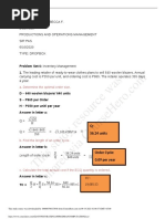 This Study Resource Was: A. Determine The Optimal Order Size