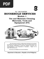 Household Services: Use and Maintain Cleaning Materials, Tools and Equipment (UT)