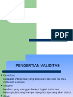 Konsep Validitas Dan Reliabilitas