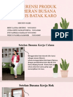 Referensi Produk Etnis Batak Karo