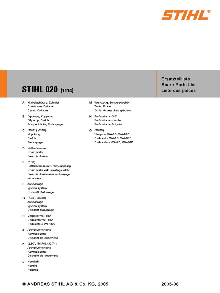 Protège-poignée de frein de chaîne 1129 792 9100 pour Stihl 020t Ms200t