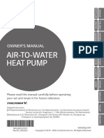 Air-To-Water Heat Pump: Owner'S Manual