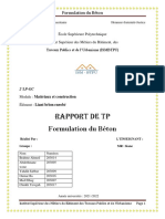 Compte Rendu de L'essai Ecrasement Du Béton 203014