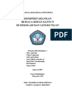 Makalah Bahasa Indonesia SMA - Budaya Sopan Santun