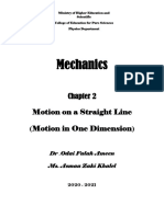 Mechanics Chapter 2 D.Oday