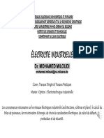 Électricite Industrielle: Dr. Mohamed Miloudi