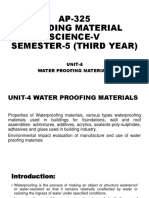 Waterproofing Materials Guide