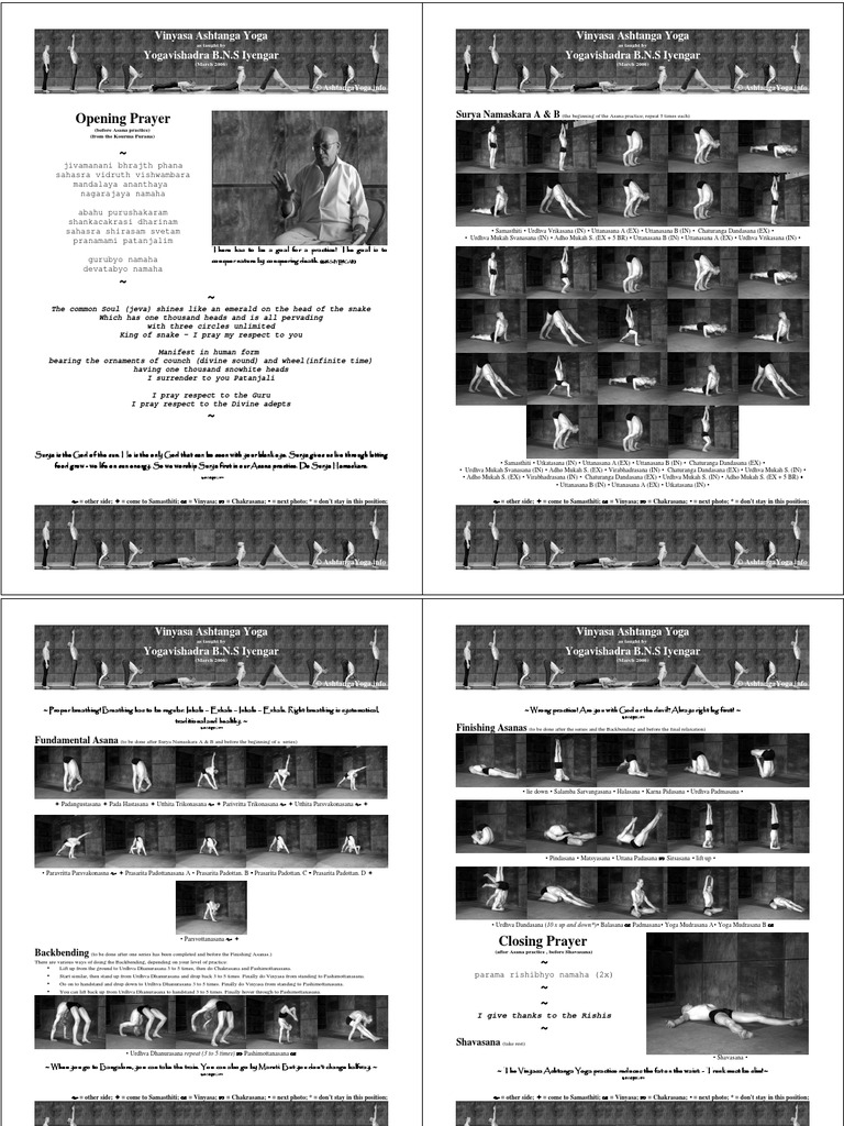 05 Ashtanga Yoga Fundamental Iyengar | PDF | Asana | Hindu Prayer And ...
