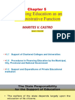 Financing Education As An Administrative Function: Marites V. Castro