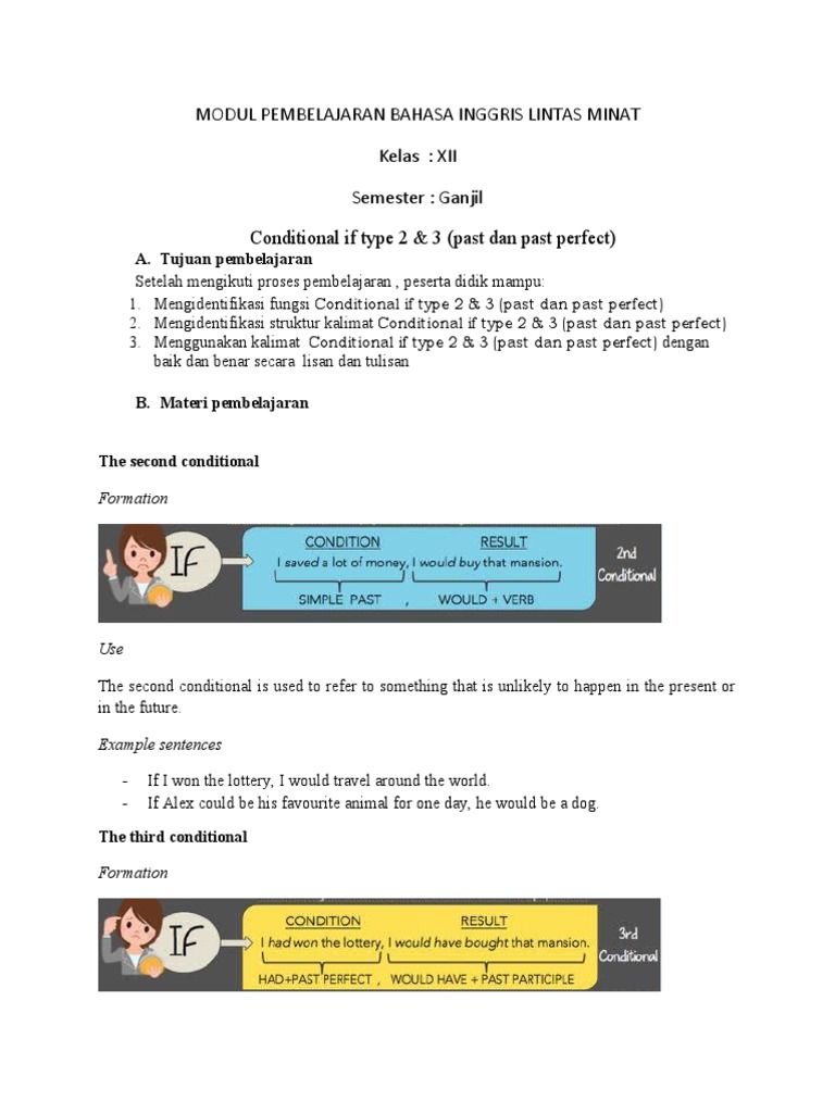 Conditional Sentences Type 2 & 3 Guide | PDF | Language Mechanics | Grammar