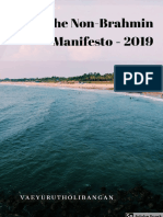 Non Brahmin Manifesto 2019