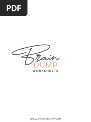 Brain Dump Worksheets