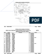 PC50UU-2E S/N 10835-UP main valve parts list