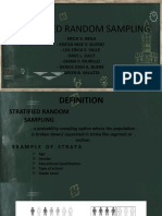 Stratified Random Sampling