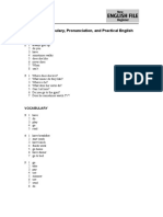 4 Answer Key Grammar, Vocabulary, Pronunciation, and Practical English