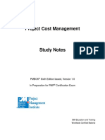Project Cost Management: Pmbok Sixth Edition Based, Version 1.0 in Preparation For PMP Certification Exam