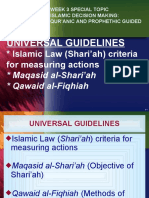 Islamic Decision Making Islamic Ethical Values MAQ