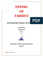 Investigatory - Dyeing of Fabric - Abhiram