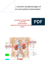 Renal System-Common Symptoms/signs of Renal Disorders and Systemic Examination