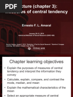 3 Measures of Central Tendency