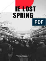 The Lost Spring: English Project by Harishanth A.S