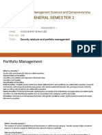 Security Analysis and Portfolio Management