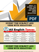 Skill 17 - Invert The Subject and Verb With Negatives